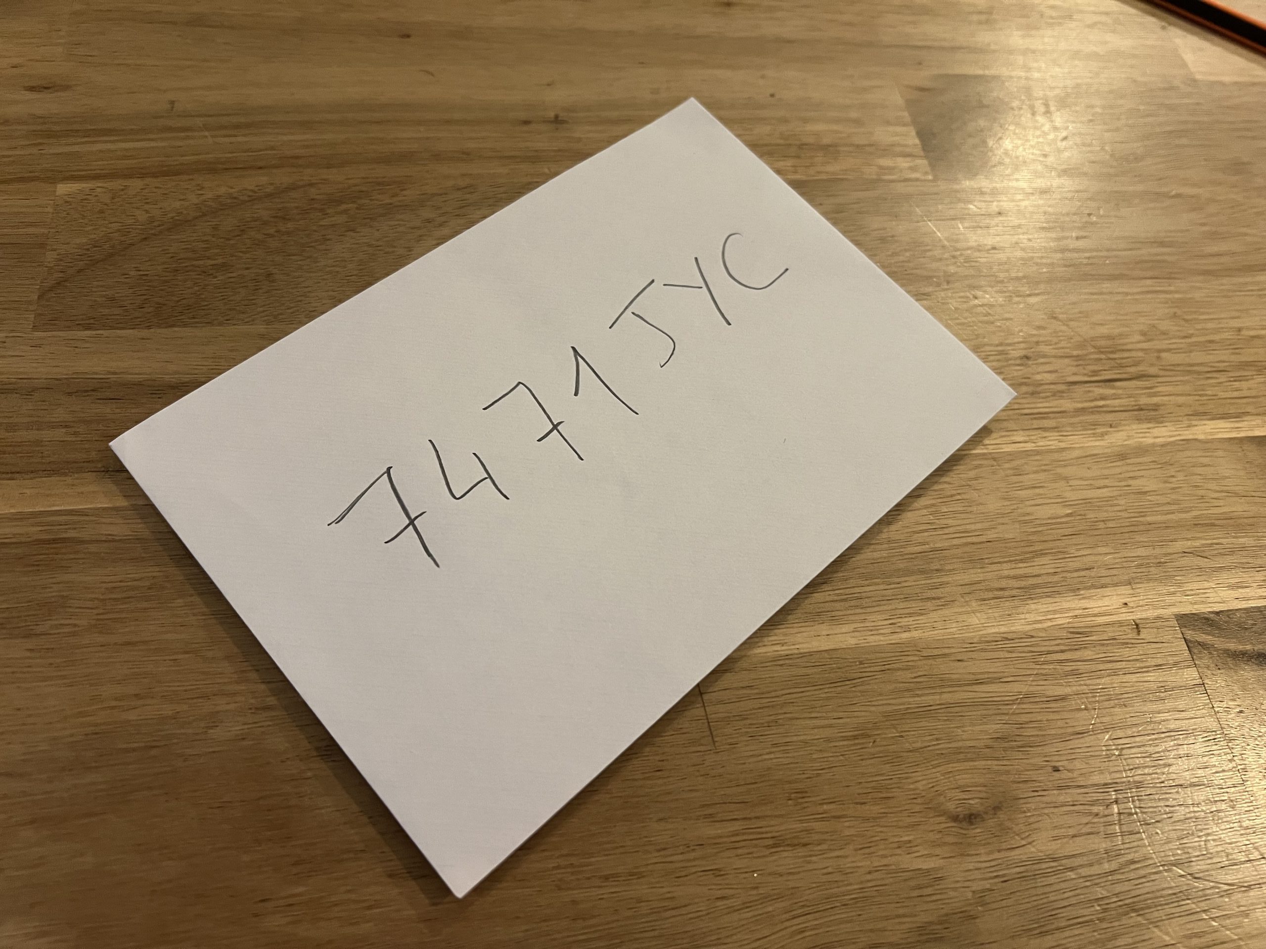 ejemplo de sobre con matricula