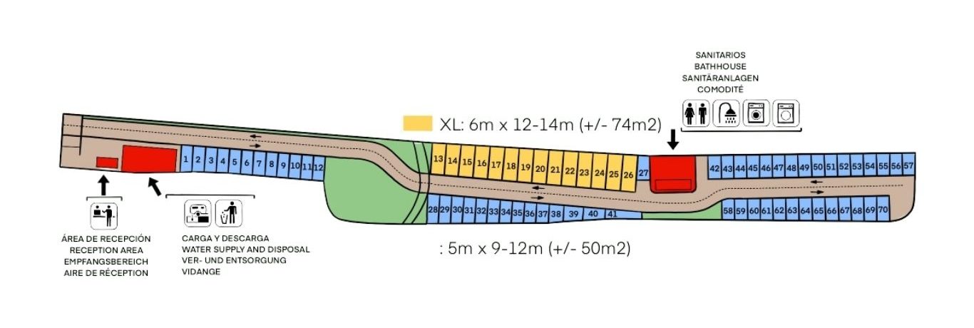 Plano mapa instalaciones camper park
